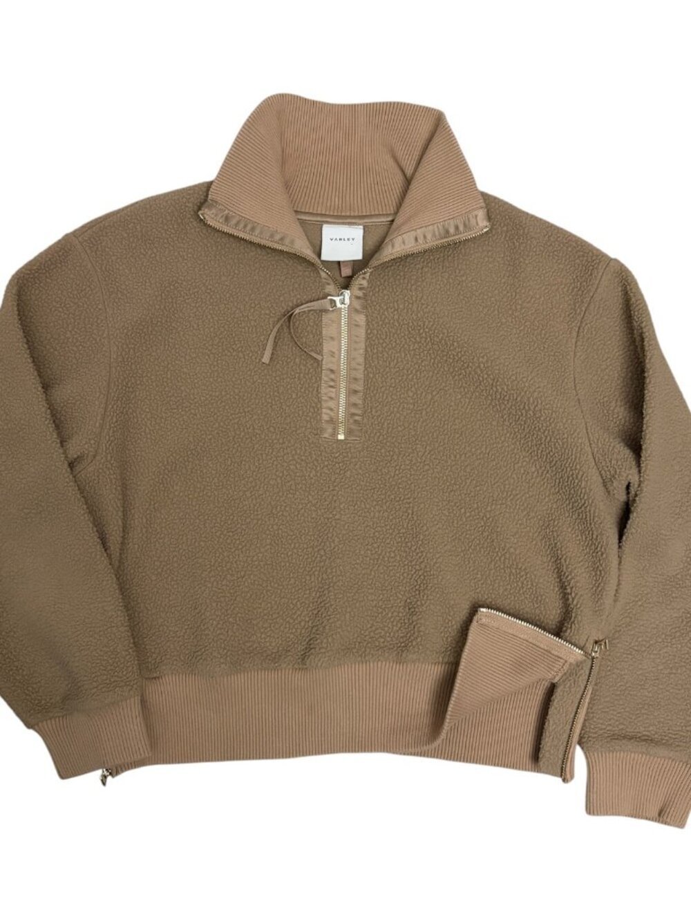VARLEY ROSELLE Fleece Jacket Pullover Half Zip Cropped Bomber Womens Medium
